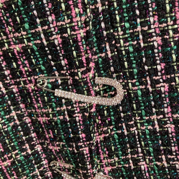 ZARA Blazer Dress with Rhinestone Detailing - Picture 8 of 11